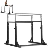 Selius Dip-Stange – Dip-Station – Kraftstation – Parallelstangen – Verstellbare Höhe – Sehr stabiler Stahl – 363 kg