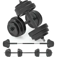 Selius Verstellbares Hantelset, 40 kg - Edelstahl und rutschfeste Griffe für Krafttraining