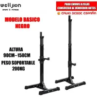 Selius Verstellbarer Squat-Ständer – Höhenverstellbarer Halter für Krafttraining – Belastbar bis 200 kg