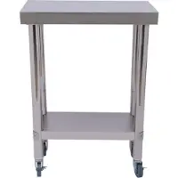 Selius Werkbank aus Edelstahl, Tragfähigkeit 300 kg, Abmessungen 60x45x85 cm. Geeignet als Küchenarbeitsfläche oder Cateringtisch