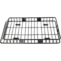 Selius Dakkofferhalterung – Gepäckträger – Autodachgepäckträger – Verstellbar, 109-162 cm – Max. 100 kg, Stahl, Schwarz