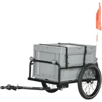 Selius Fahrradanhänger - Fahrradwagen - Anhänger für Fahrräder - Bollerwagen - Transportwagen - Klapprahmen
