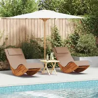 Selius Holzliege - Gartenstuhl - Liegebett - Loungestuhl - Aus nachhaltigem Akazienholz