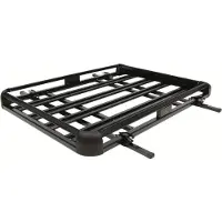 Selius Dakmand SUV – Dachgepäckträger für SUVs – Gepäckkorb – Dachaufbau-Ladefläche – Schwarzer Aluminium-Dachgepäckträger – 160 cm Länge
