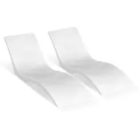Selius Liegestuhl - Liege - Chaise Longue - Schwimmstuhl - Liegestuhl für den Pool - Ergonomisches S-förmiges Design