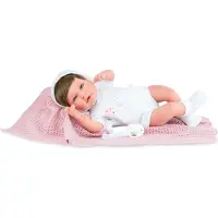 MARINA AND PAU Marina&Pau Newborn Ane Snow Princess, Babypuppe, Weiblich, 3 Jahr(e), Junge/Mädchen, 450 mm, Mehrfarbig