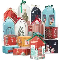 OCreon DIY-Adventskalender zum Befüllen – 25 nummerierte Weihnachtsadventskalender – Personalisierte Adventskalender 2025, Weihnachtsgeschenk für Kinder
