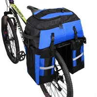 Selius 3-in-1 Fahrradtasche - Fahrradtaschen - Doppelte Fahrradtasche - Multifunktionale Gepäckträgertasche - Reißfest
