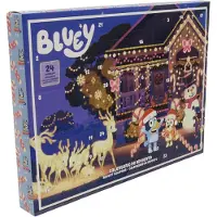 OCreon Bluey Adventskalender – 24 Überraschungen – Geschenk für Kinder – Aktivitäten und Spielzeug – Weihnachten für Kinder