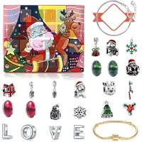 OCreon Adventskalender - Armband mit Anhängern - Adventskalender - Countdown-Uhr - Weihnachtsgeschenk - Weihnachtsgeschenk - Weihnachtsgeschenk - Weihnachtsgeschenk