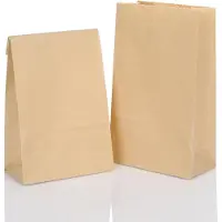 OCreon Kleine Geschenktüten aus Kraftpapier – 100 Stück – Ideal zum Selbstbefüllen für Kindergeburtstage und zur Gestaltung eines selbstgemachten Adventskalenders 2025