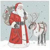 OCreon Entwurf: Sally Swannell. Adventskalender, quadratisch, 30 Zentimeter. Für Väter, Weihnachten