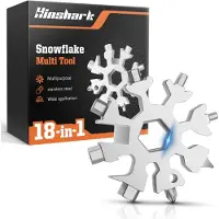 OCreon Geschenke für Männer - Adventskalender für Männer (18 Stück) - Multitool im Schneeflockendesign als Geschenk für Männer - Gadgets für Männer - Originelles Geschenk für Ihn