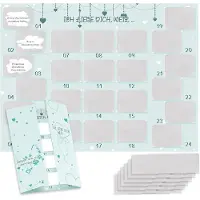 OCreon Adventskalender zum Abkratzen – "Ich liebe dich" – Partner-Adventskalender 2024 – Adventskalender für Weihnachten