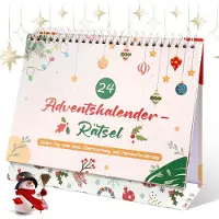 OCreon Puzzel-Adventskalender 2025 für Erwachsene und Kinder – Adventskalender mit Rätseln im Kobold-Design – Lustiger Familien-Weihnachtsadventskalender – Rätselspaß