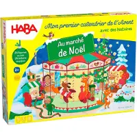 OCreon Adventskalender – Weihnachtsmärkte – 24 liebevoll gestaltete Holzfiguren und 3D-Dekoration – Für Kinder ab 2 Jahren