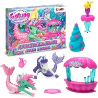 OCreon Adventskalender GALUPY Einhorn, glitzernde Pferde – Einhorn – Weihnachtskalender für Mädchen – Spielzeug – Kalender – Mit schönen Inhalten