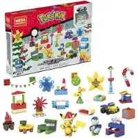 OCreon Pokémon Adventskalender – Bausatz – 24 Tage – 225 Bausteine – Mit Pikachu und Piplup