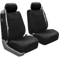 FH GROUP Car Seat Cover Cloth Front Set - Car Seat Covers for Bucket Seats, 1-Pi