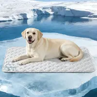 JOEJOY Kühlmatte für Hunde, Selbstkühlend, Waschbar, Grau, 70x55cm