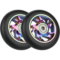 Trankielo - Stunt-Scooter-Räder, 100 mm - Hochwertige PolyurethanErsatzräder mit ABEC-9-Lagern - Langlebig und leicht