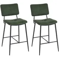 Meublescosy MEUBLE COSY Barhocker 2er Set Barstuhl Sitzhöhe 69 cm mit Lehne und Fußstütze au