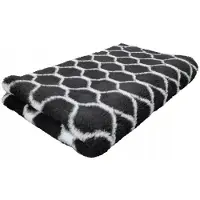 Buba DRY BED Geometrie Hundebett rutschfest 75x50 cm schwarz