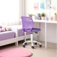 FURNITURER Schreibtischstuhl Kinder Drehstuhl Höhenverstellbar Drehbar 360 Grad