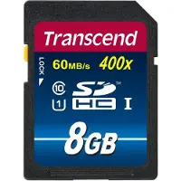 Transcend 8GB SDHC Class 10 UHS-I, 8 GB, SDHC, Klasse 10, NAND, 90 MB/s, Class 1 (U1)
