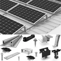 K2 Systems BasicRail Set S-Dome 6 auf Trapez Schrägdach/Flachdach O der W Aufständerung für 18 Module