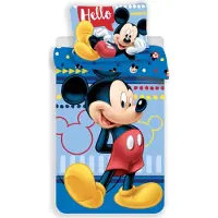 Disney Micky Maus Wende Bettwäsche Kopfkissen Bettdecke Micky Set 135/140x200 cm