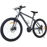 Evercross Mountainbike EM3 Fahrrad 26 Zoll MTB für Damen und Herren Shimano 21 Gang Grau
