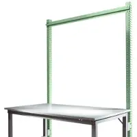 Manuflex Aufbauportal, Grundtisch SPEZIAL Arbeitstisch-/Werkbanksystem UNIVERSAL/PROFI, 1500 mm, resedagrün