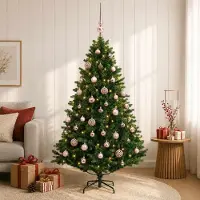 Syfax Künstlicher Weihnachtsbaum mit Kugel 150 cm 150 LEDs