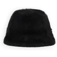 Studio AR by ARMA Damen Mützen Beau Faux Mink - Zwart - Größe S/M