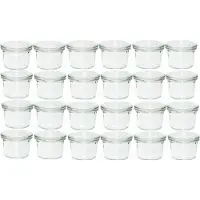 Weck Einmachglas, (Set, 12 tlg.), Mini-Sturzglas, ohne Ringe und Klammern