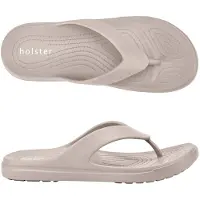 Original Brands Holster Holster Offshore – Uni-Flip-Flops – Vegane EVA-Schaumstoff-Flip-Flops – Podologisch zugelassen – Sandfarben BRAUN 42