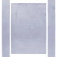 KADIMA DESIGN Teppich Kurzflor Uni Modern Waschbar Strapazierfähig Esszimmer Flur OEKO-TEX Läufer Silber 80x250 cm Gekettelt – NECKAR von