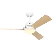 CasaFan Libeccio Loftsventilator (Ø) 142 cm Vingefarve: Kirsebærtræ, Ahorn, Grå, Hvid Chassisfarve: Lak-hvid