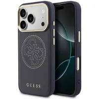 GUESS Etui Perforated 4G MagSafe do iPhone 17 Pro Max niebieski