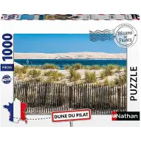 Nathan – 1000-teiliges Puzzle – Ansicht der Düne du Pilat (Regionen Frankreichs) – Ab 14 Jahren – Passgenau – 12001879