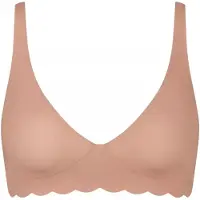 Sloggi Soft-BH "ZERO Microfibre 2.0", Jungen, Gr. M, N-Gr, braun (cameo braun), Obermaterial: 76% Polyamid, 24% Elasthan, unifarben, BHs Soft-BH, nahtlos, mittlerer Halt, Microfaser, weich