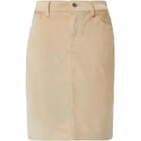 s.Oliver Cordrock , Damen, Gr. 40, beige (cream beige), Cord, Obermaterial: 42% Polyester, 36% Baumwolle, 20% Viskose, 2% Elasthan, unifarben, regular fit kniefrei, Röcke Cordrock, im Five-Pocket Style