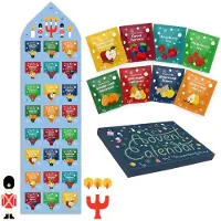 OCreon Adventskalender mit Teeset, Geschenkbox, 8 weihnachtliche Geschmacksrichtungen, 24 Teebeutel – eine Geschenkidee für die festliche Winterzeit