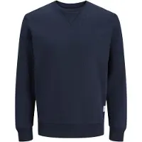 Jack & Jones Sweatshirt "JJEBASIC mit Flaglabel und weicher Baumwollmischung", unifarben, modisch, regular fit, Baumwolle, Rundhals