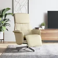 Selius Verstellbarer Sessel mit Fußstütze - Relaxsessel - Liegesessel - Drehsessel - Komfortsessel