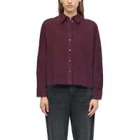 s.Oliver Langarmbluse Cordbluse mit Hemdkragen und Knofpleiste