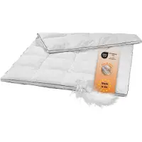 Sleepling warme Daunendecke, 135 x 200 cm, 20% Daunen / 80% Federn, Steppbett,