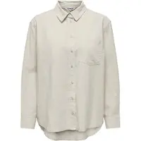 ONLY Longbluse "ONLTOKYO L/S LINEN BLEND SHIRT" mit Leinen