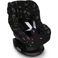 Dooky Sitzbezug für Kindersitz 1 - Romantische Blätter - Schwarz - - One Size - Zubehör